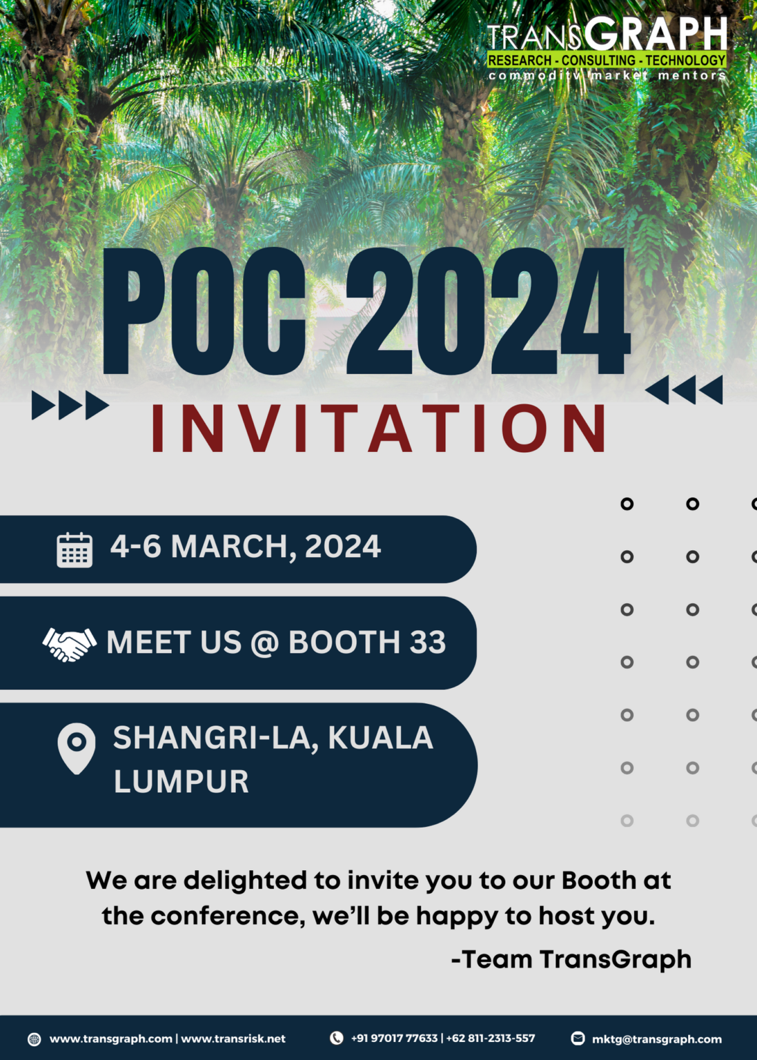 Join Team TransGraph at POC 2024! TransGraph Consulting